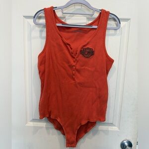 Harley Davidson Iron Bond Henley Bodysuit